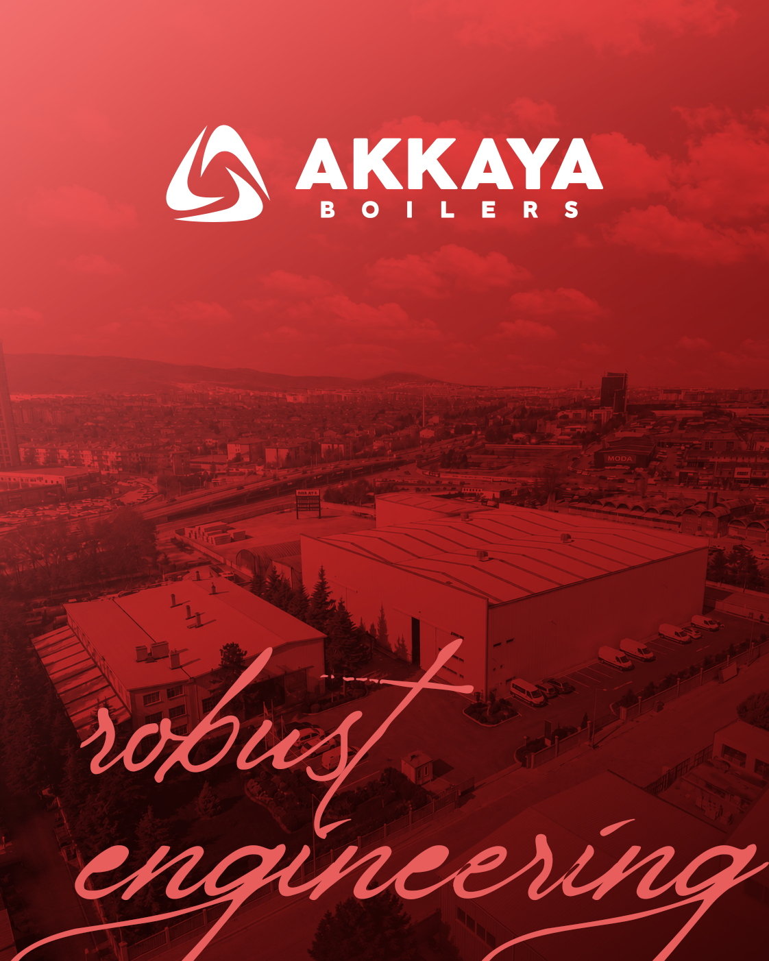 Akkaya üretim tesisinde endüstriyel kazan detayı