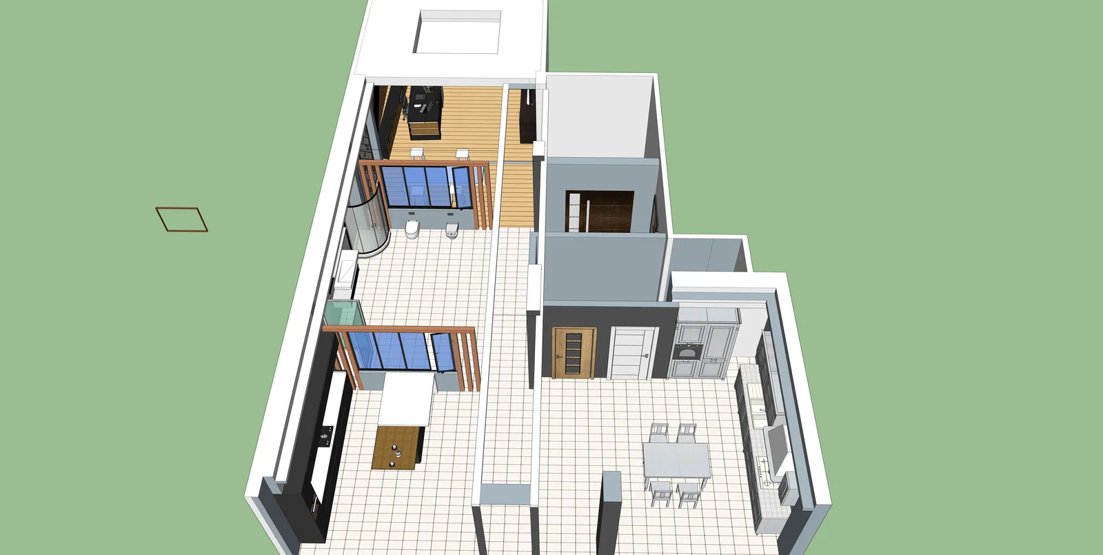Cihanbeyli Showroom Ofis Çalışması - 3D render görselleştirme 1