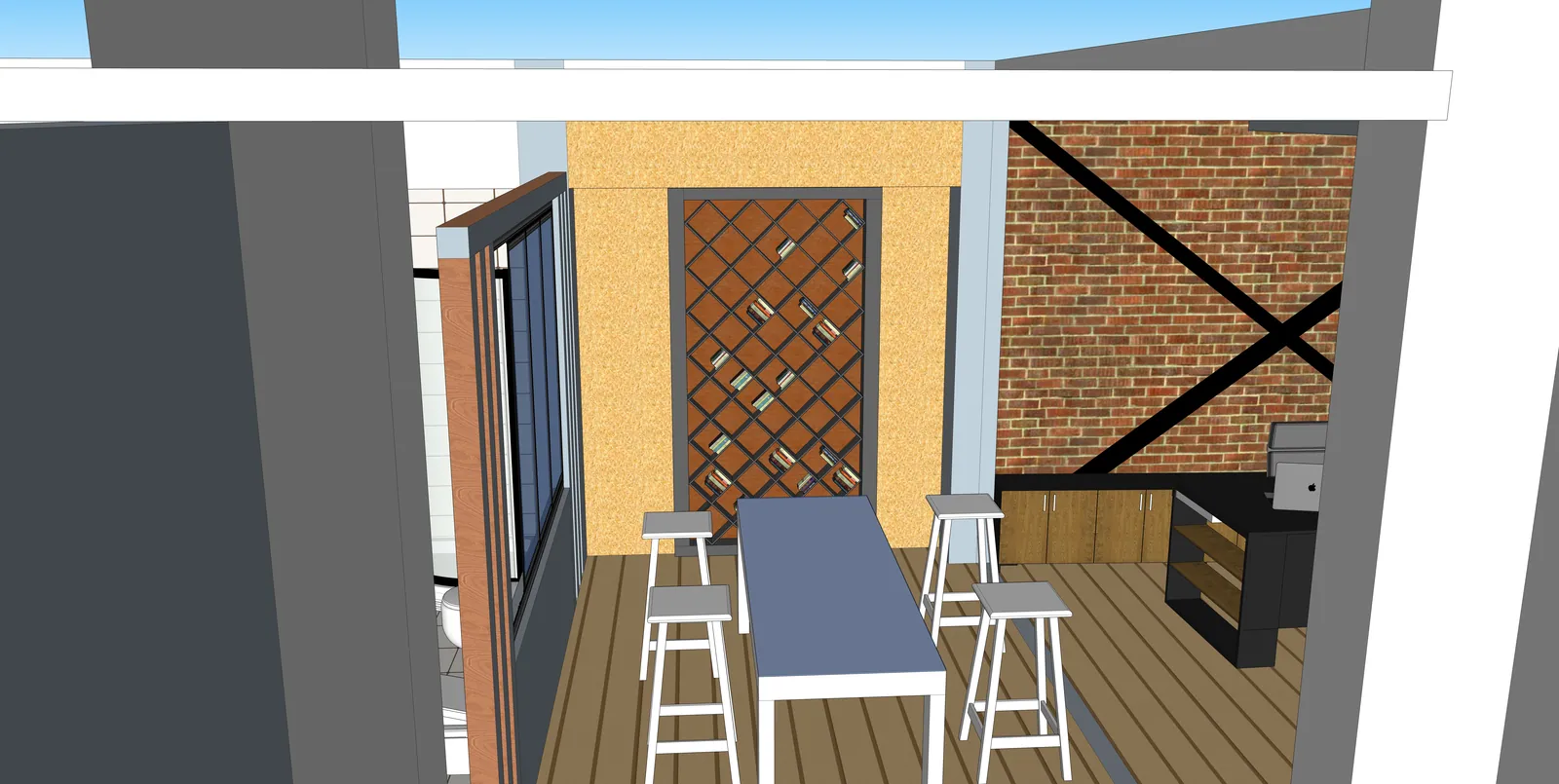 Cihanbeyli Showroom Ofis Çalışması - 3D render görselleştirme 6