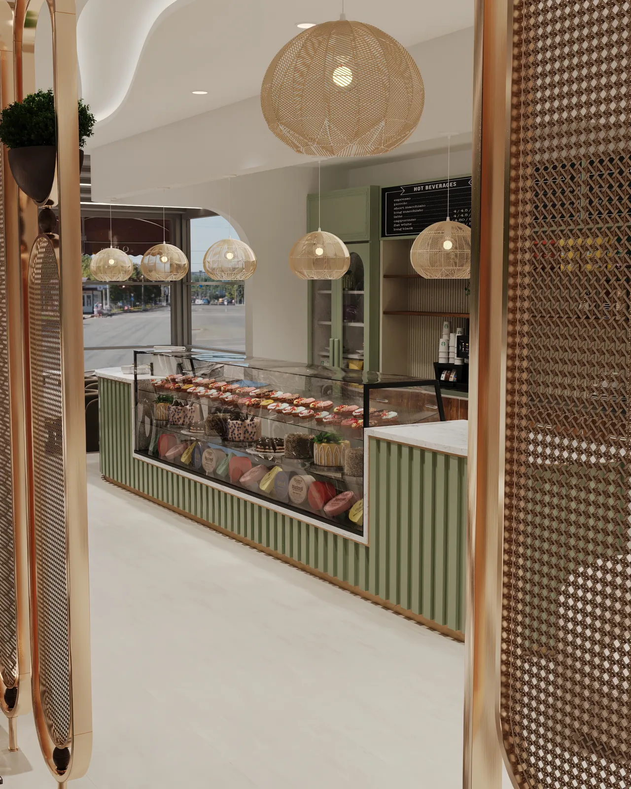 Qbistro Kafe Mimari Tasarım Tadilat Projemiz - 3D render görselleştirme 8