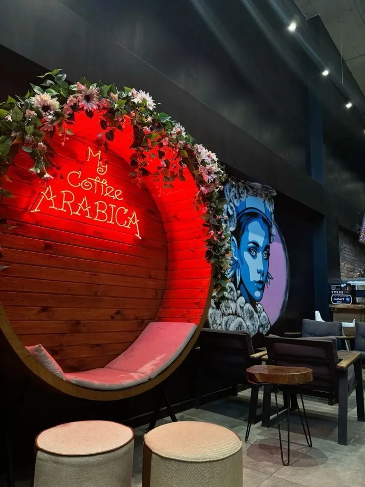 Qbistro Kafe Mimari Tasarım Tadilat Projemiz - tamamlanan tasarım 11