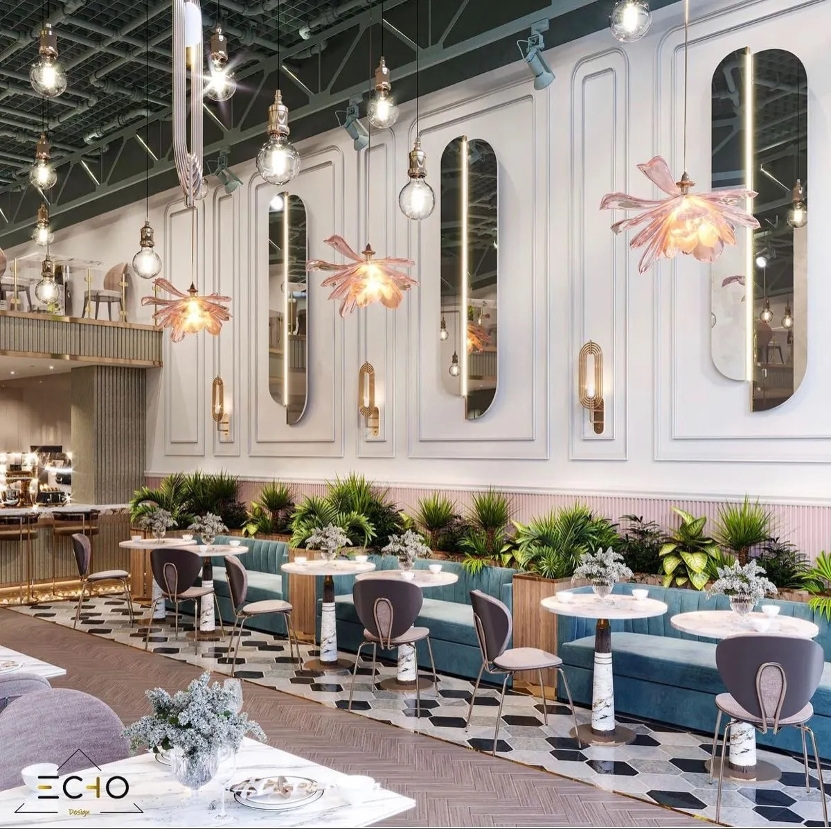 Qbistro Kafe Mimari Tasarım Tadilat Projemiz - tamamlanan tasarım 9